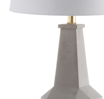 Ariel 26.5" Cement LED Table Lamp - JONATHAN Y